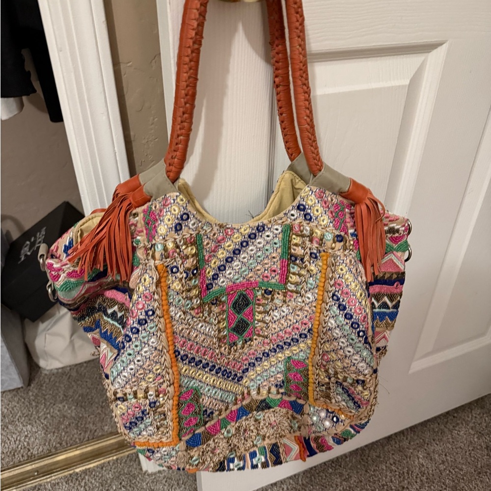 Banjara Bead & Mirror Hobo Bag